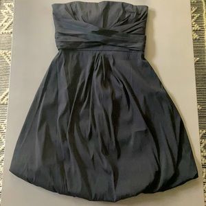 White House | Black Market Strapless Black Dress & Shawl